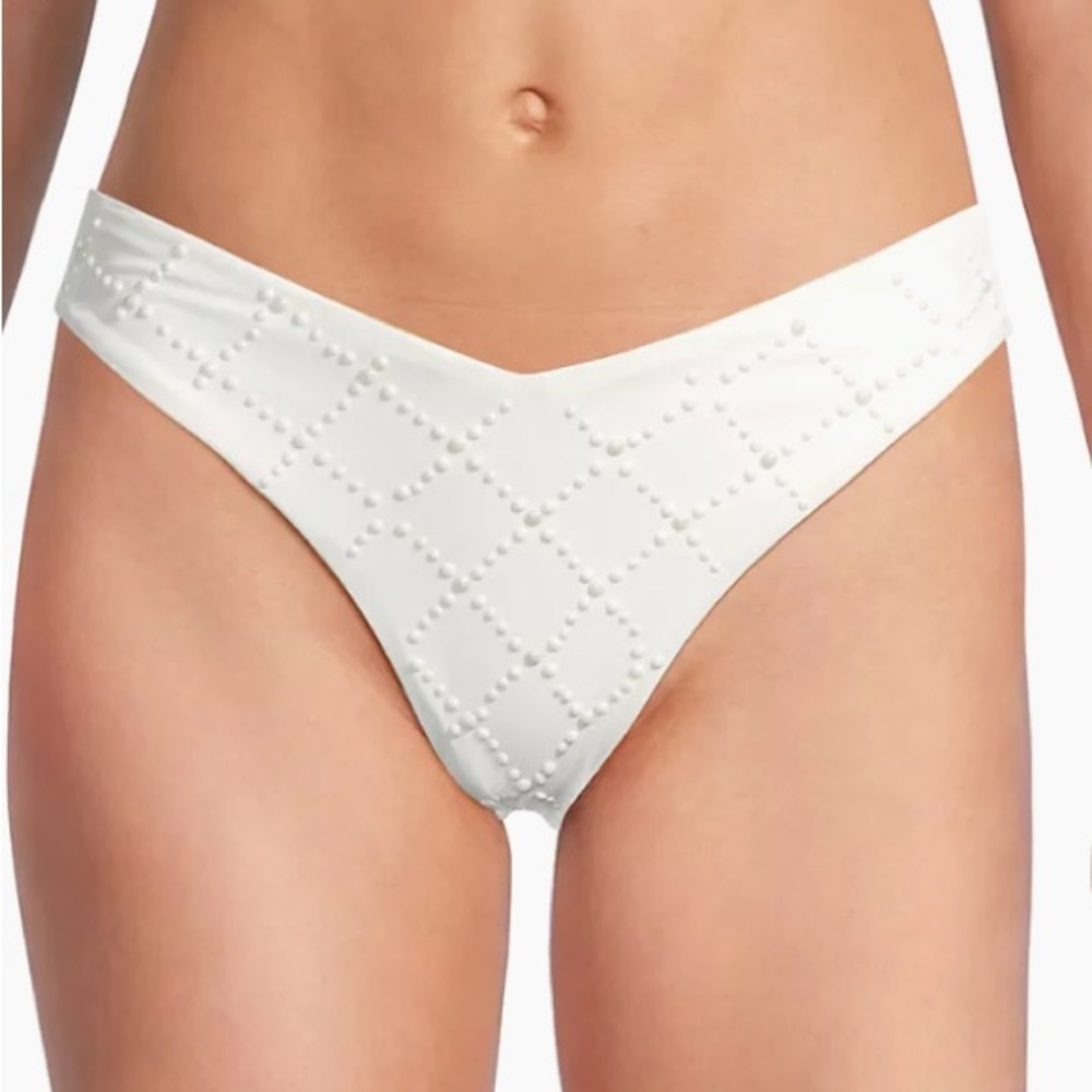 Beach Riot NWOT Vanessa Studded V-Cut Bikini Bottom M